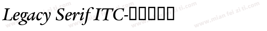 Legacy Serif ITC字体转换